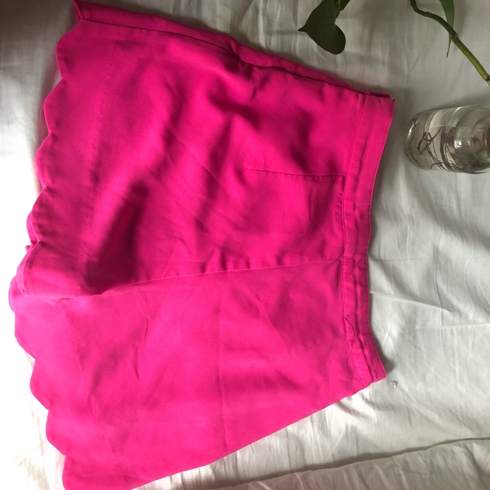 Hot pink shorts